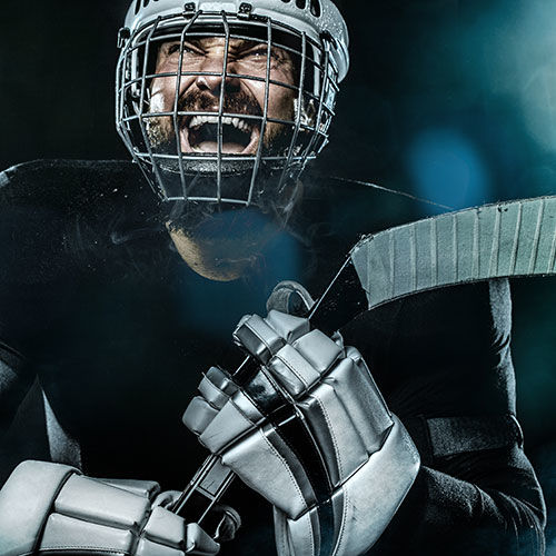 Eishockeyspieler Jubel